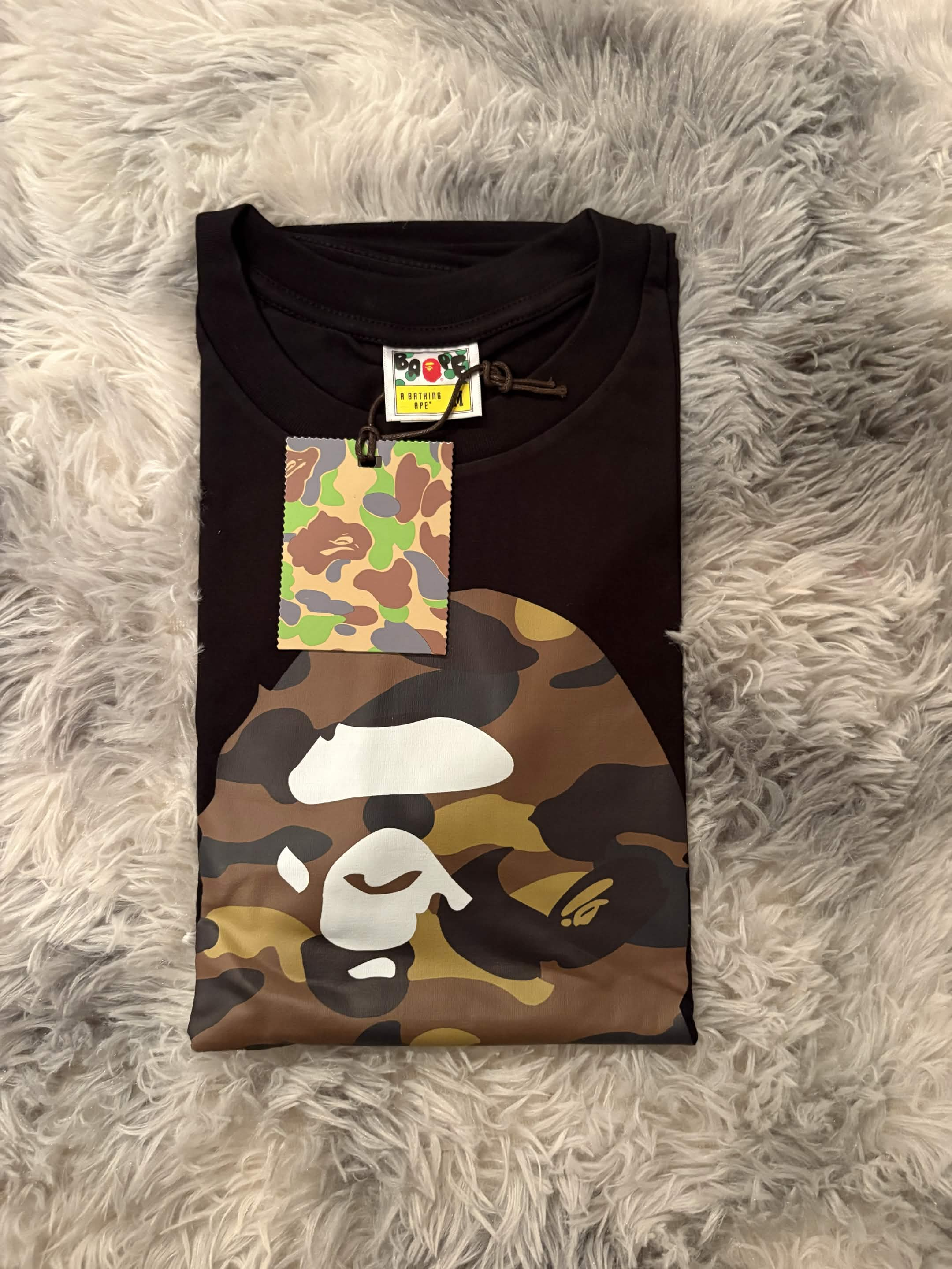 Green and Black BAPE Tee Shirt