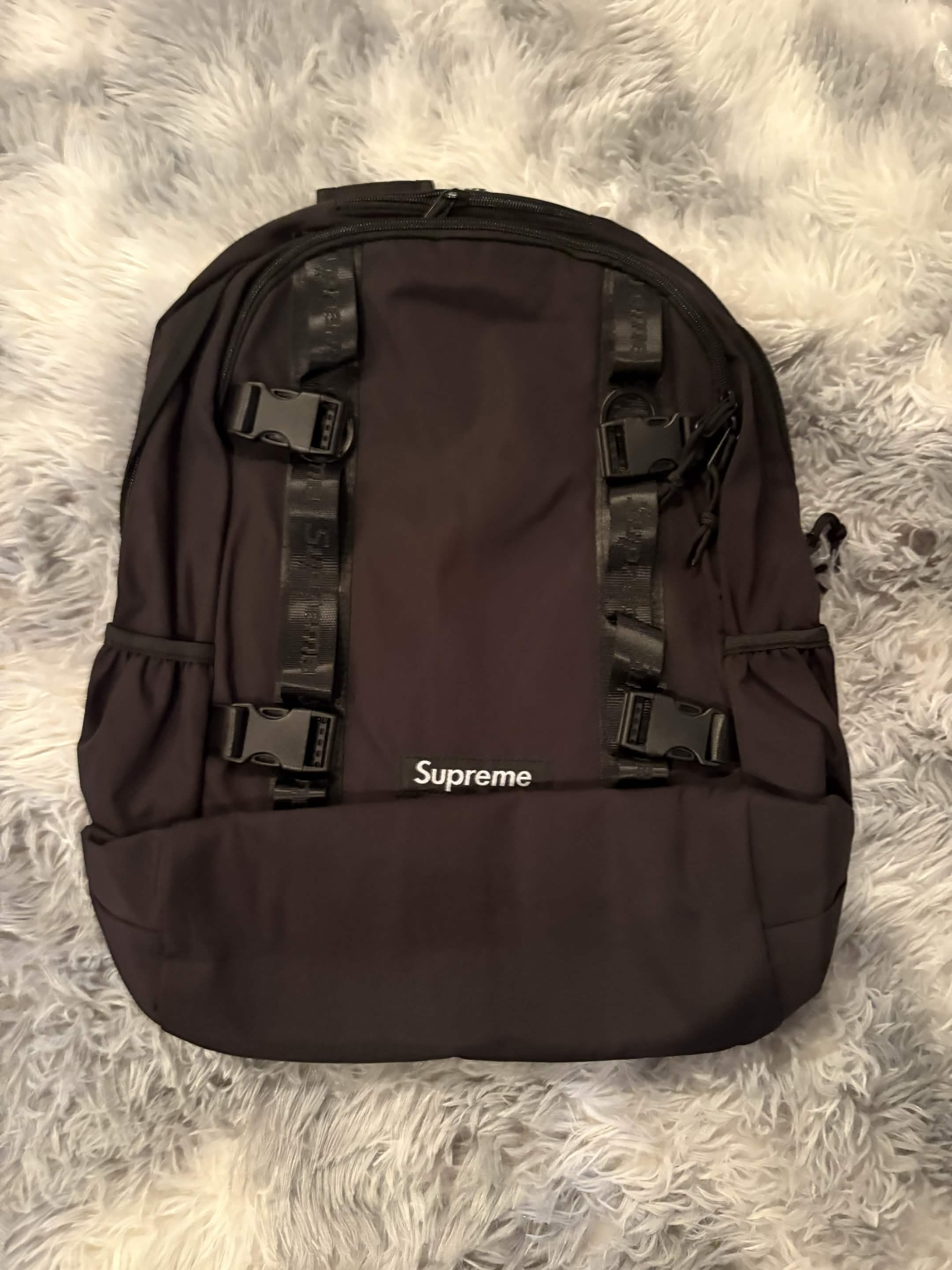 Black Supreme Backpack - Small Logo